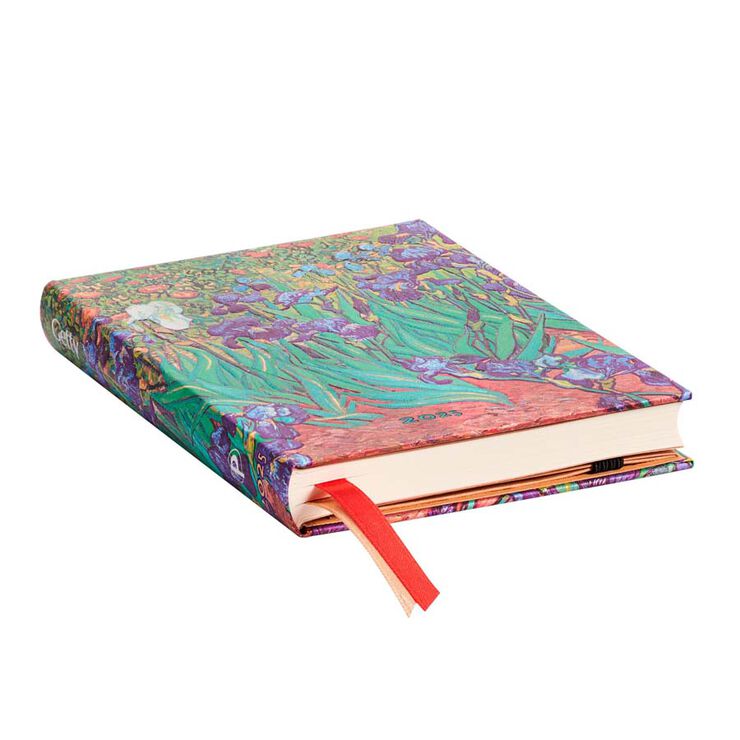 Agenda Paperblanks Lirios Van Gogh Mini sem/vista castellano 2025