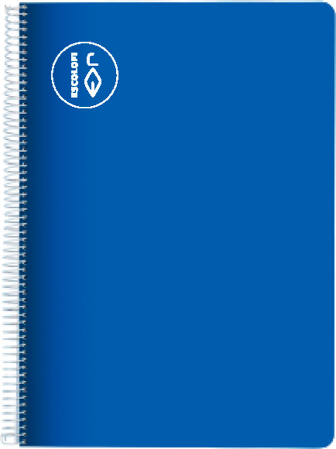 Libreta espiral Escolofi A5 50 hojas 5x5mm azul