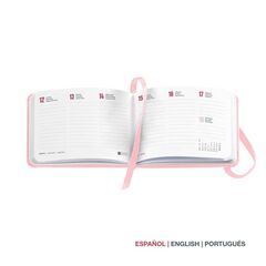 Agenda Miquelrius Pocket 10x7 sem/vista mult 2026 Chester rosa