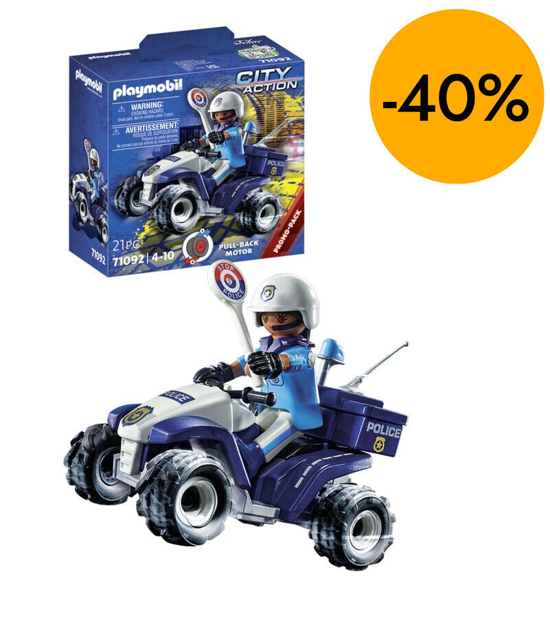 Playmobil City Speed Quad Polic&iacute;a 71092