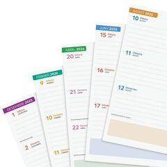 Agenda Finocam escolar Cosmo 1/4  día/pág cat 2025-26 iris