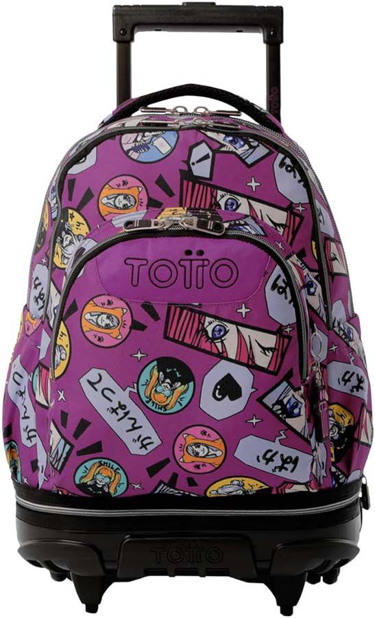 Mochila con ruedas desmontable Totto Tiza Kitsune