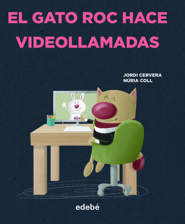 El gato Roc hace videollamadas