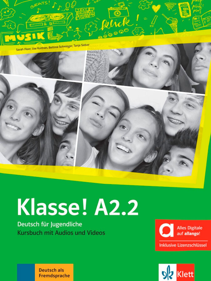 Klasse! A2.2 Kursbuch mit Audios und Videos