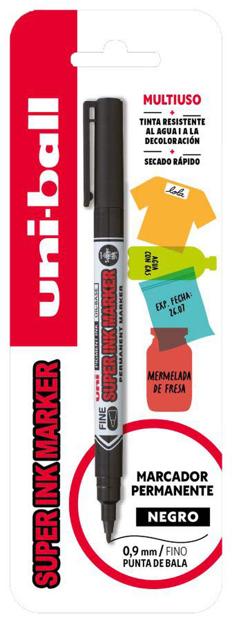 Marcador permanente Uni PNA-125 negro