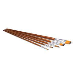 Pinceles de fibra sintética Acryl 5u