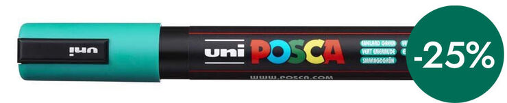 Retolador Posca PC-5M 1,8-2,5mm maragda