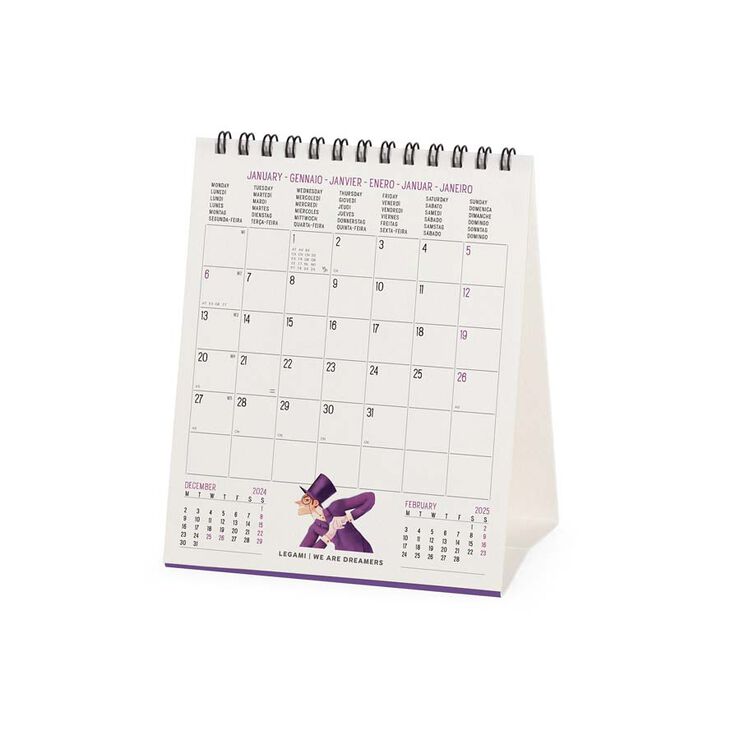 Calendari Taula Legami m/vista 2025 Booklovers