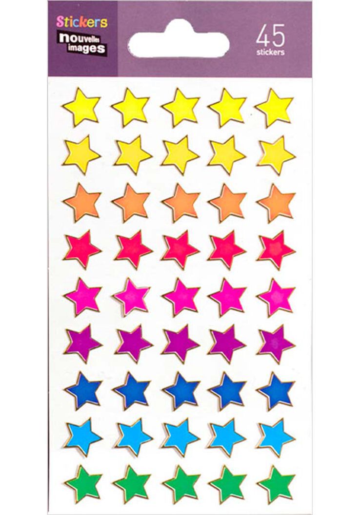 Stickers Draeger Estrellas multicolor 45u
