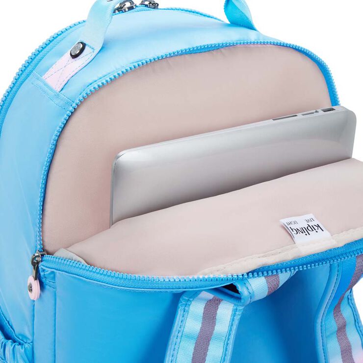 Motxilla Kipling Seoul Lap Sea Blue Met