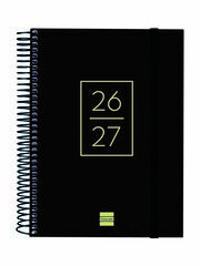 Agenda Escolar Finocam Secundaria 1/4 D&iacute;a/P&aacute;gina Catal&aacute;n 2026-27 Negro