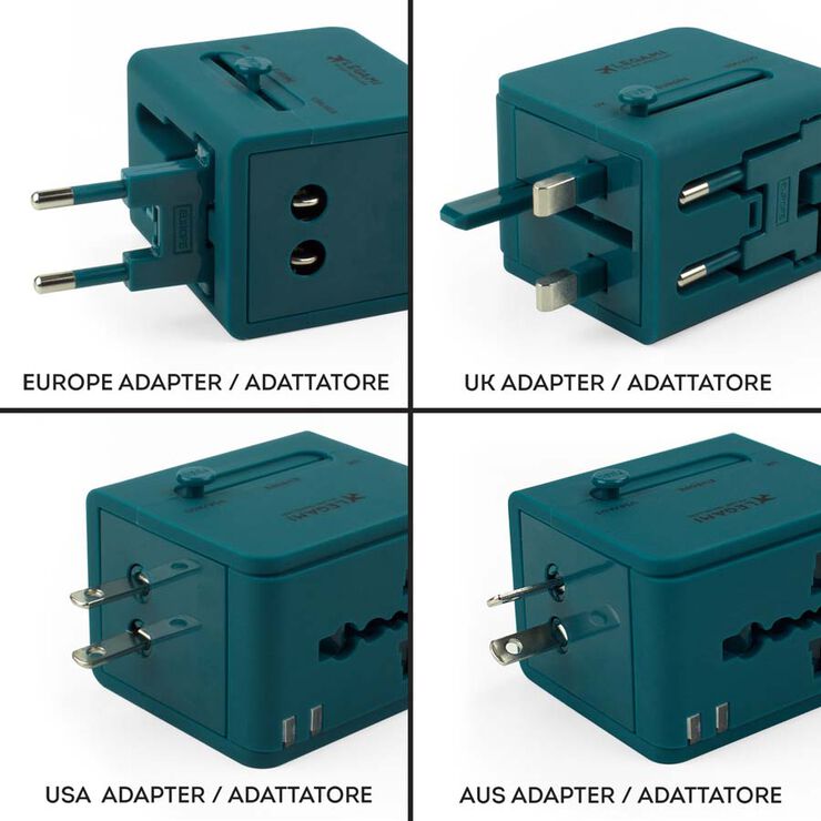Adaptador Universal Viatge Legami azul