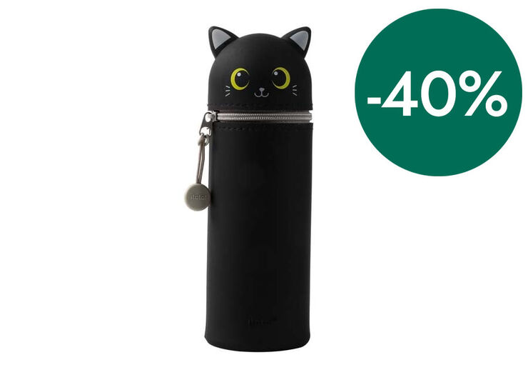 Estuche vertical silicona iTotal Cat negro
