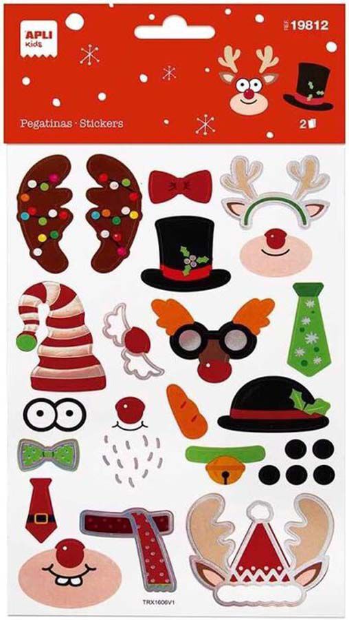 Stickers Apli Navidad Construcci&oacute;n Ren
