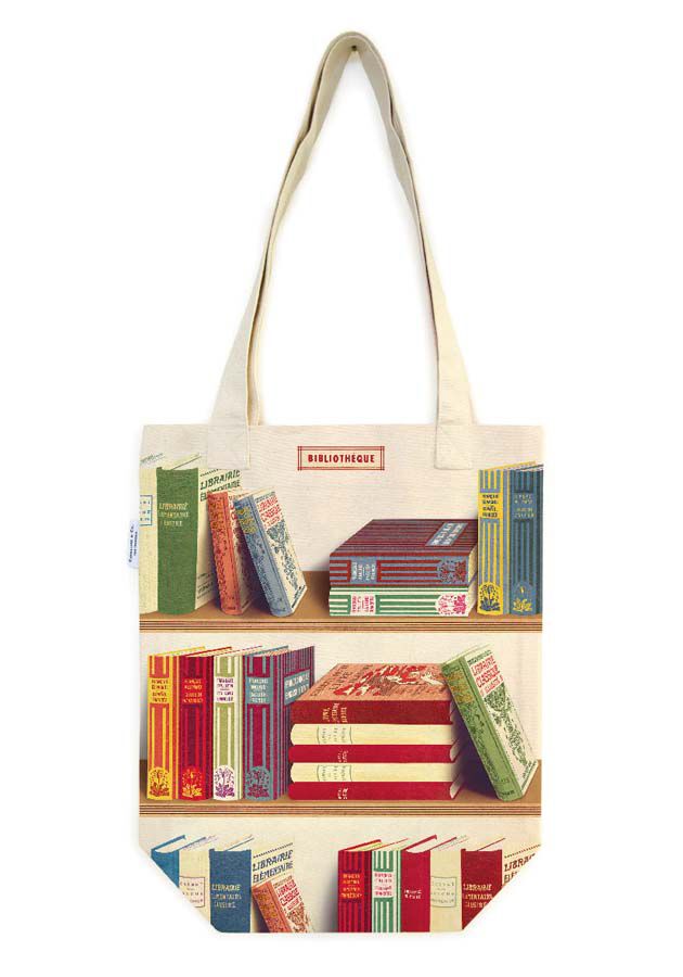 Tote Bag Cavallini Library Books
