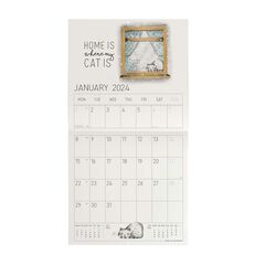 Calendario pared Legami 30X29 2024 Sketchy Cats