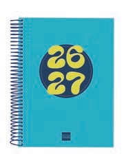 Agenda Escolar Finocam Cool 1/4 D&iacute;a/P&aacute;gina Catal&aacute;n 2026-27 Azul
