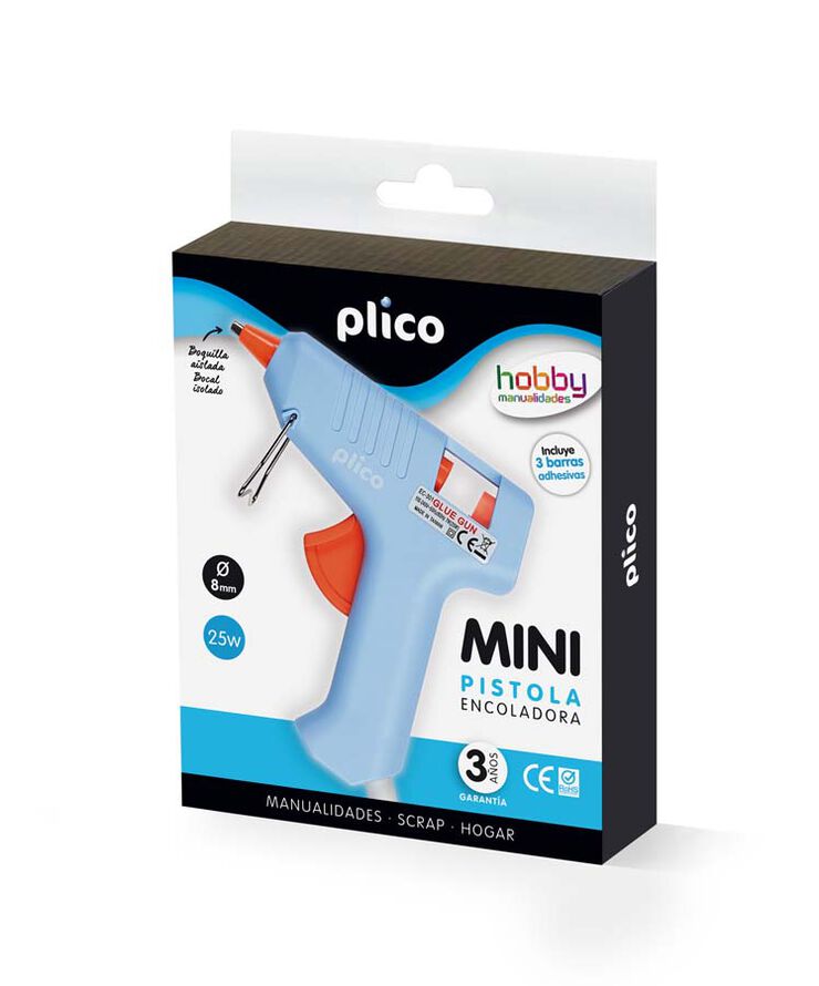 Pistola de silicona Plico Termofusible Mini 25W