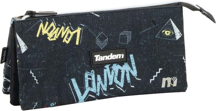 Estuche Tandem London 3 cremalleras