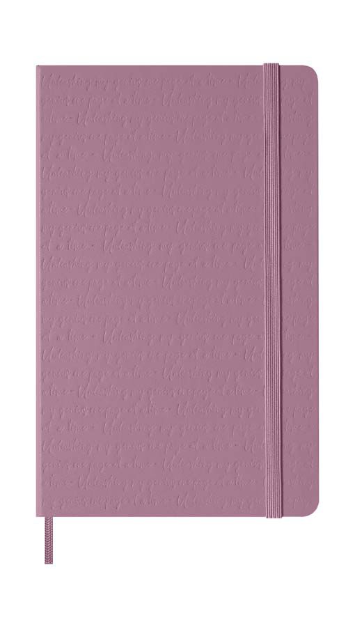 Llibreta Moleskine tapa dura L ratllada rosa majestu&oacute;s
