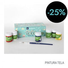 Set de pintura para tejidos La Pajarita 6 colores