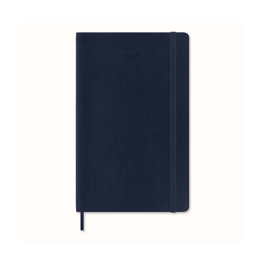 Agenda Moleskine 12m sem/vista 2025 L azul marino