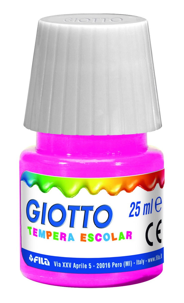 Tempera Giotto Estuche con pincel 6 colores
