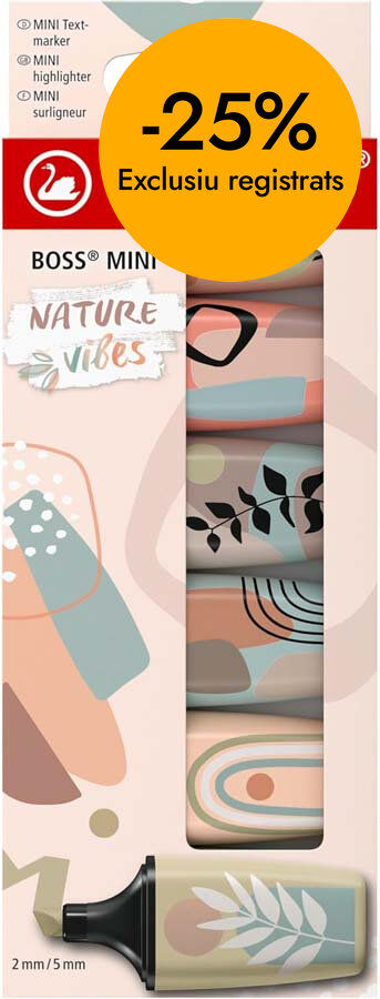 Marcadores fluorescentes Stabilo Boss Mini Naturevibes 6 colores