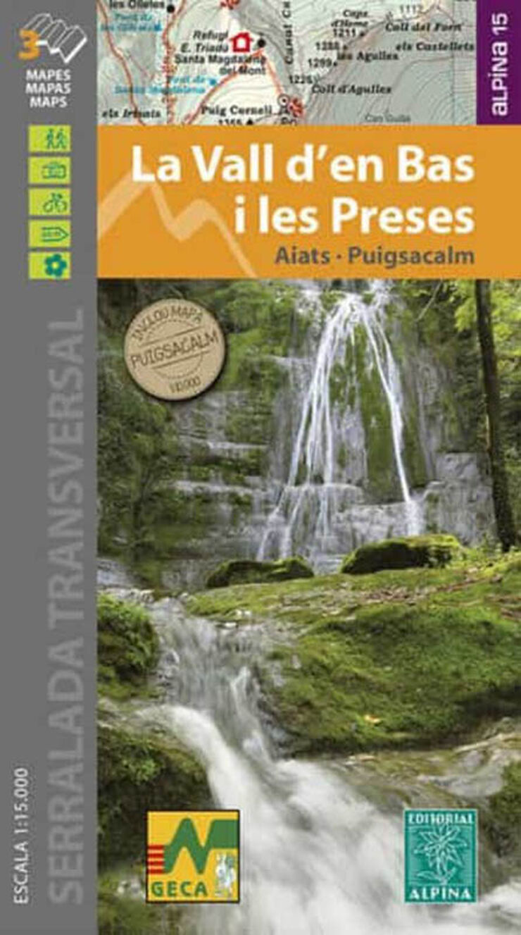 La Vall d'en Bas i les preses 1:15.000