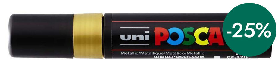 Rotulador Posca PC-17K 15mm oro