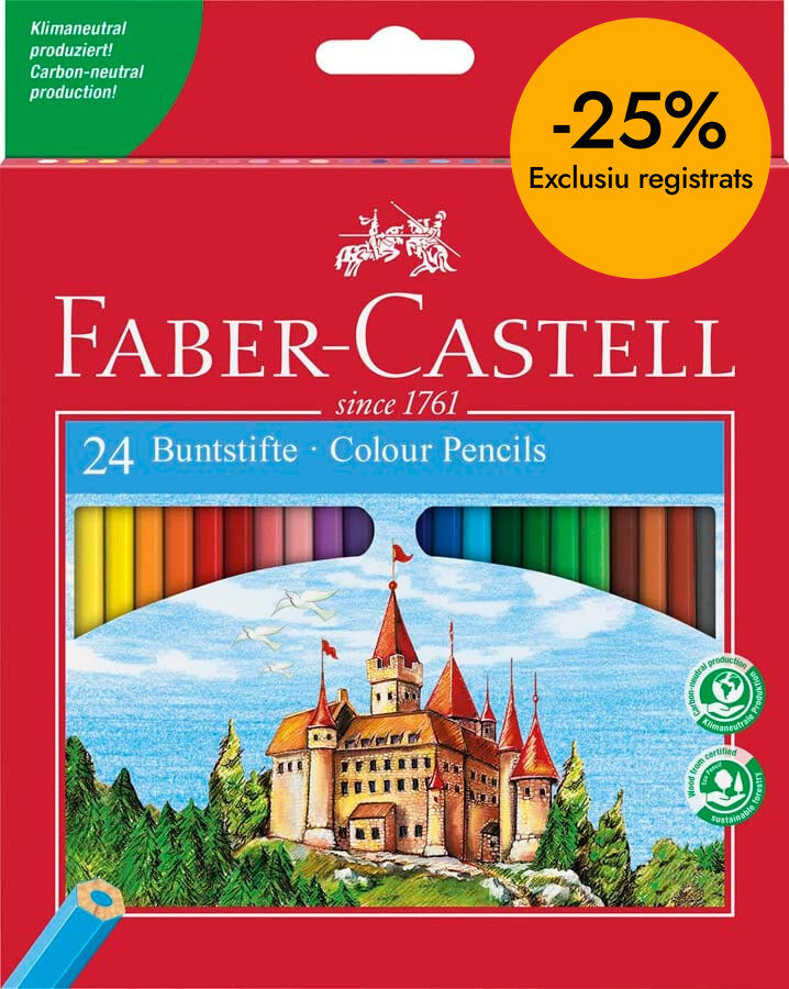 L&aacute;pices de colores Faber-Castell Ecologic 24 colores