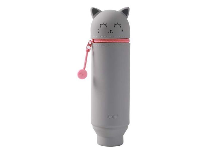Estoig vertical silicona iTotal Cat gris