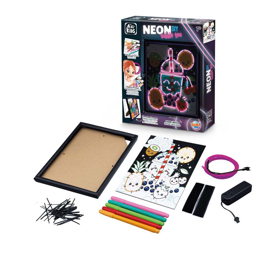 Cuadro Ne&oacute;n - Bubble Tea