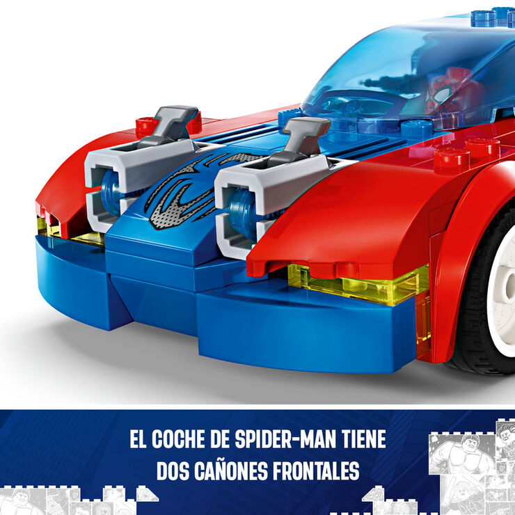 LEGO®  Super Herois Cotxe de Carreres de Spider-Man i Follet Verd Venomitzat 76279