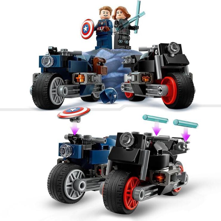 LEGO® Marvel Motos de la Viuda Negra y el Capitán América 76260