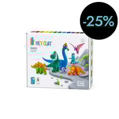 Hey Clay Set Dinosaures 15 pots