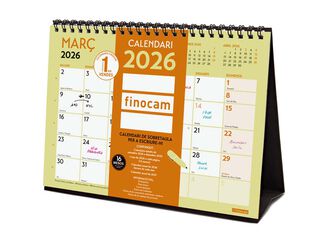 Calendario sobremesa Finocam Escribir Grafik S 2026 catalán
