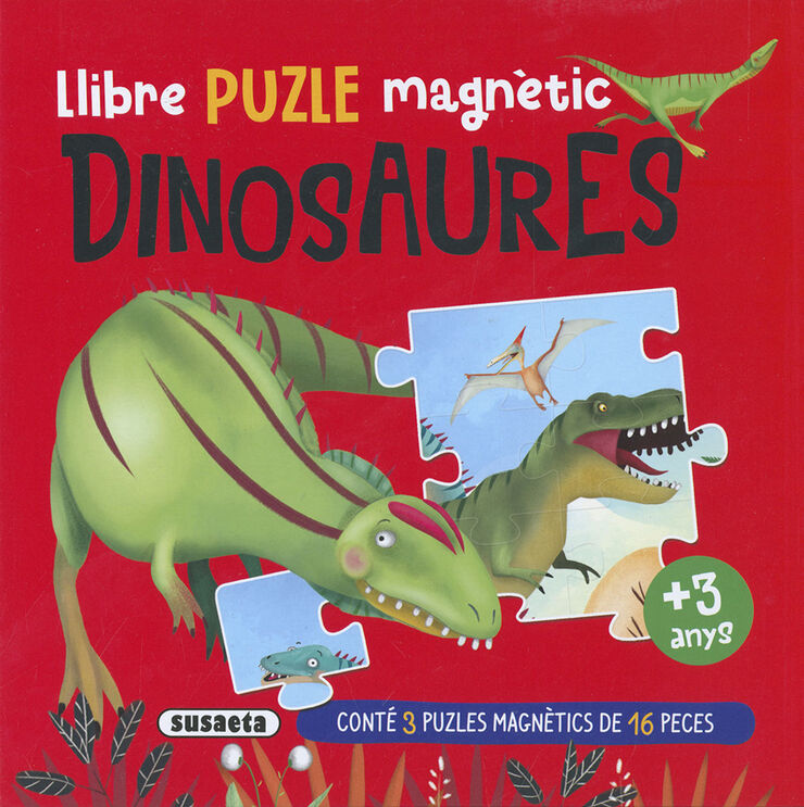 Llibre puzle magnètic Dinosaures