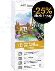 Rotuladores Tombow Dual Brush secundarios 18 colores