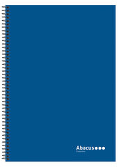 Cuaderno Abacus A4 5x5 160 hojas márgenes de colores