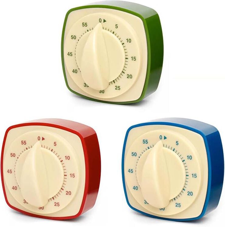 Temporizador de Cocina magnético Retro Kikkerland