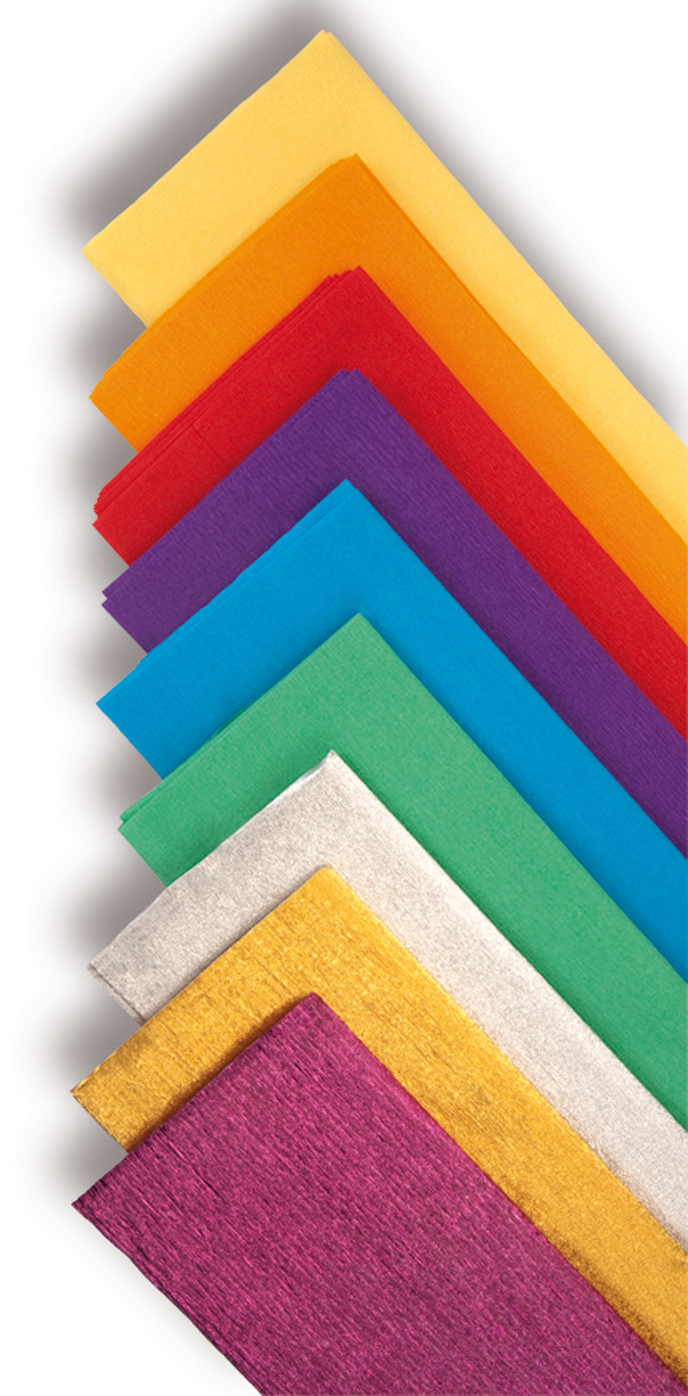 Paper cresp&oacute; Sadipal metal&middot;litzat plata