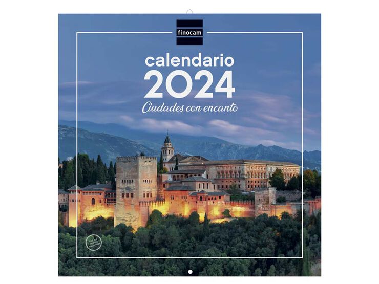 Calendario pared Finocam 30X30 2024 Ciudades cas