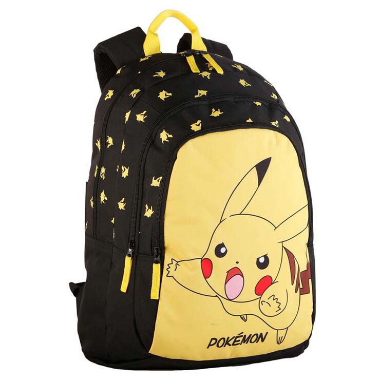 Mochila Pokémon Pikachu Doble Compartimento