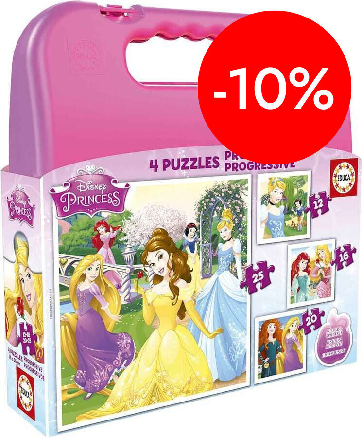 Puzle Progressius 12-16-20-25 Disney