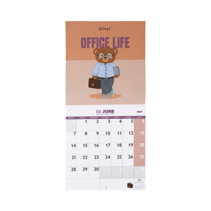 Calendari Mr. Wonderful Parets Routins Tasks Multiling&uuml;e 2027