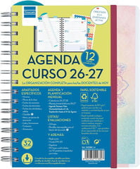 Agenda Profesor Personal | 1/4 Semana Vista, Castellano (2026-2027) &ndash; Mandala