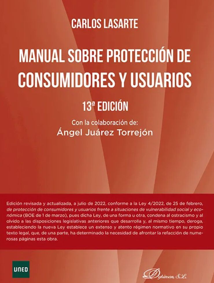 Manual sobre Protección de consumidores y usuarios