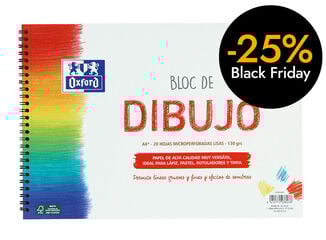 Bloc dibujo Oxford A4+ 20 hojas