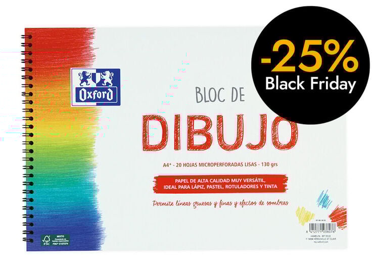 Bloc dibujo Oxford A4+ 20 hojas